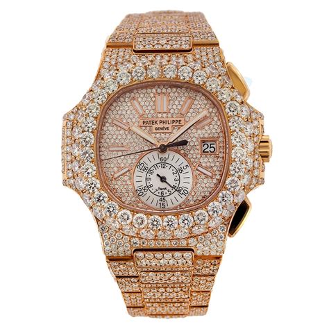 patek philippe nautilus iced out price|patek philippe nautilus gold diamond.